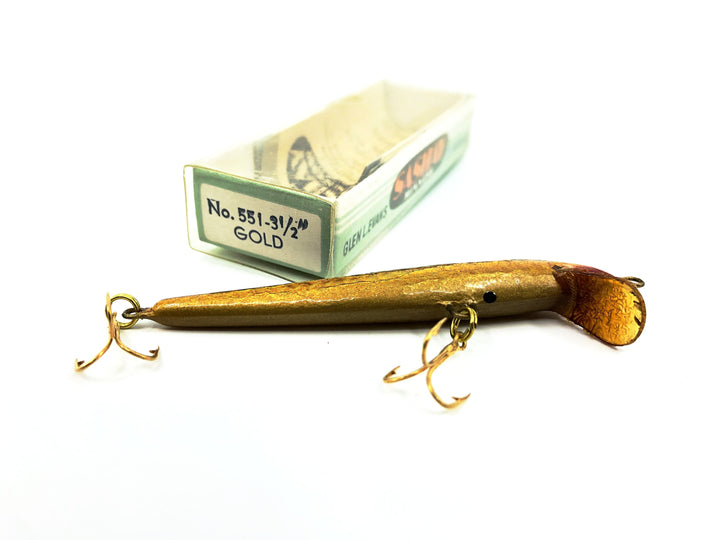 Glen Evans Sashay Minnow, Gold/Black Color with Box