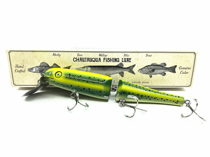 Jointed Chautauqua 8" Minnow, Green Trout Color