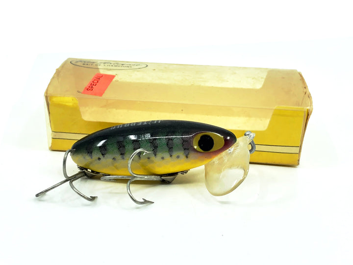 Arbogast Jitterbug Clear Lip 5/8oz, Perch Color with Box