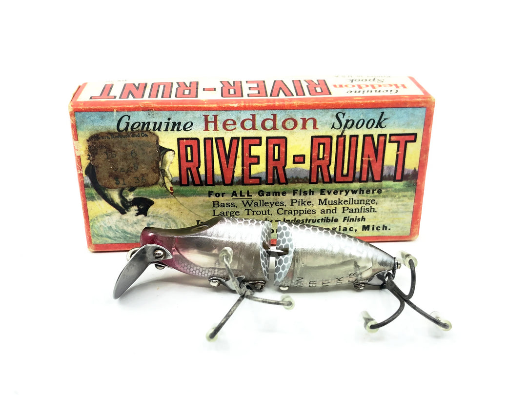 Heddon Jointed River Runt 9330-P, Shiner Color with Box