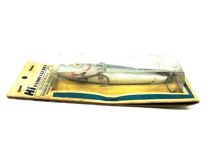 HI Famous Lures 1151 Glitter Fish, Silver/Black Back Color on Card