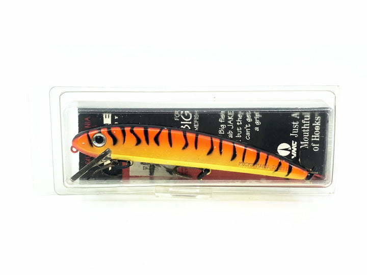 Jake 6" Musky Bait, Orange Tiger Color New on Card