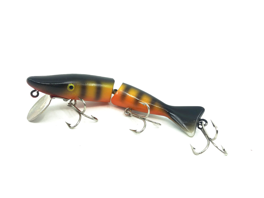 Radtke Pike Minnow, Orange/Chartreuse/Black Back & Bars Color