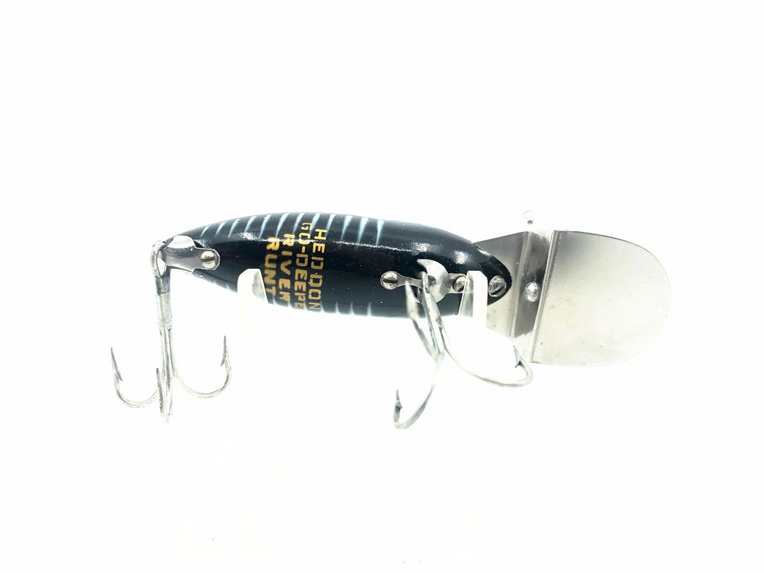 Heddon Go-Deeper River Runt 9110 XBW Black Shore Minnow Color