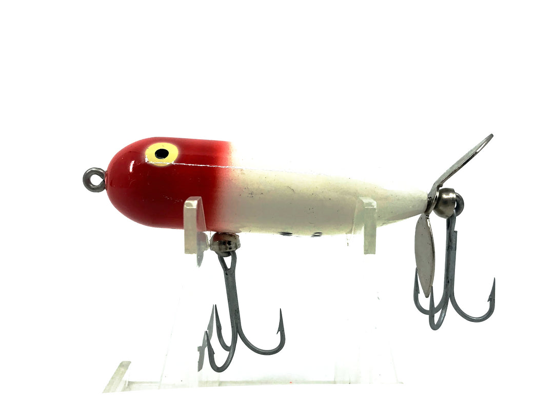 Heddon Baby Torpedo 361, RH Red Head/White Color