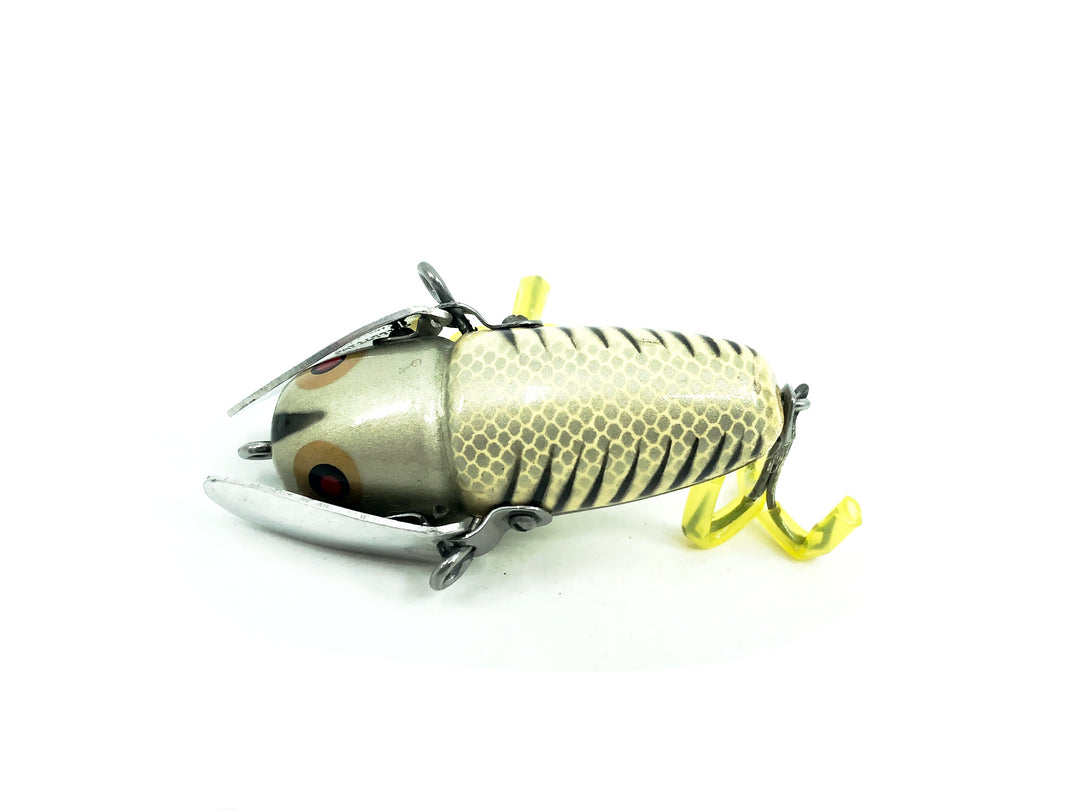 Heddon Wooden Crazy Crawler XRS Silver Shore Minnow Color 2120