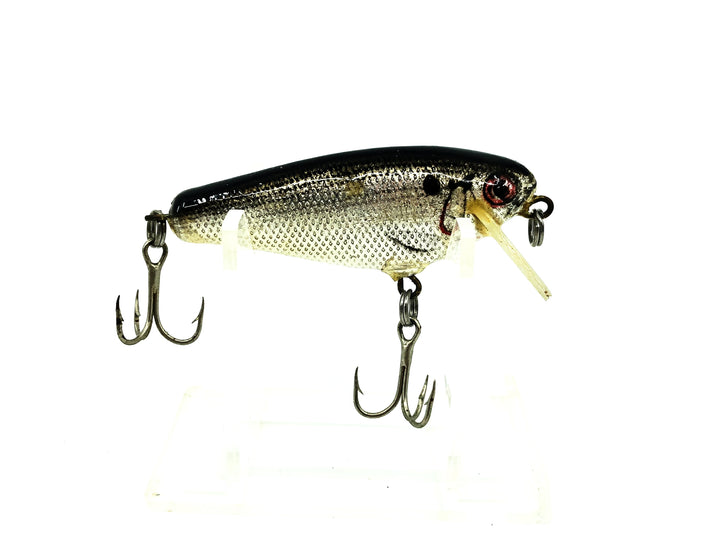 Bagley Small 4SF2 Small Fry Shad, BS Black on Silver Foil Color