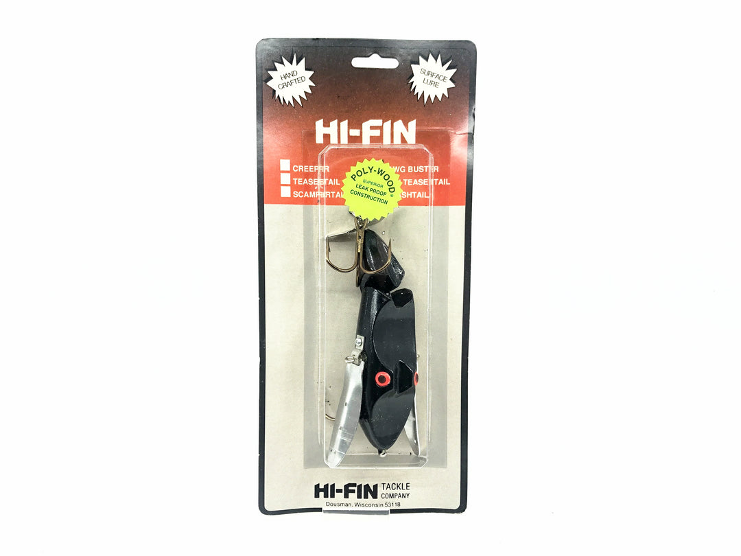 Hi-Fin Hawg Buster Jointed Creeper, Black Color on Card