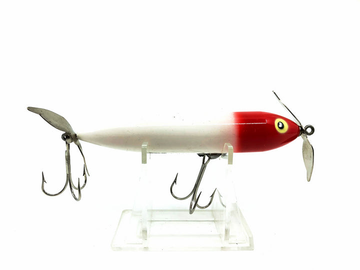 Heddon Wounded Zara Spook, RH Red Head/White Color