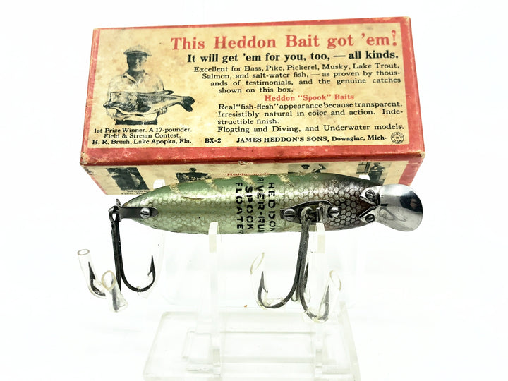 Heddon River Runt Spook Floater, 9409-GW Glow Worm Color w/Box - Intro Foil and Paperwork