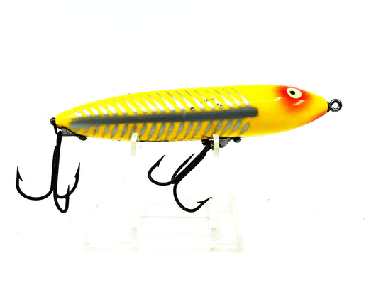 Heddon Original Zara Spook, XRY Yellow Shore Color-Nose Line Tie