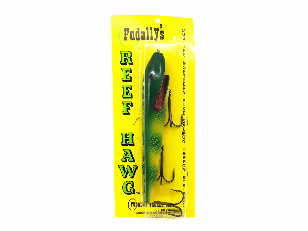 Fudally's Reef Hawg, Perch Color on Card - 7 3/4" Size