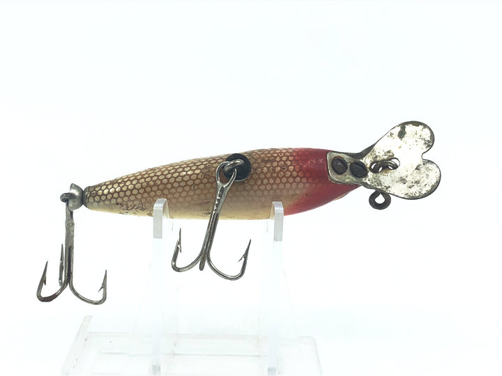 Whopper Stopper Series No. 500 Minnow, Red Head/White Color