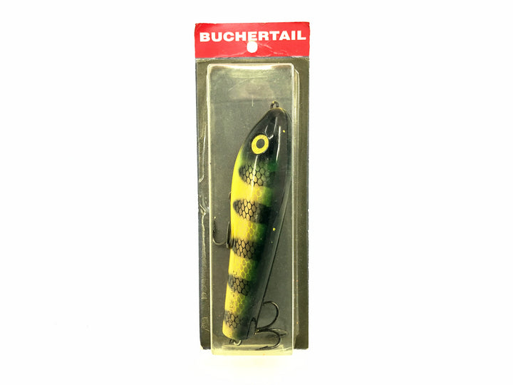 Joe Bucher Tackle Co. Buchertail Dancin' TopRaider, Natural Perch Color New on Card