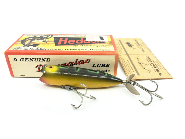 Heddon Spinning Darting Zara S9210, BF Bullfrog Color w/ Box & Insert