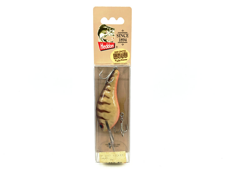 Heddon Lee Sisson Deep Dive Ticker Wood, Brown Back/White/Orange Belly Color New on Card