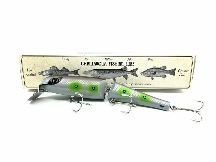 Jointed Chautauqua 8" Minnow Shallow Diver, Grey Alien Color