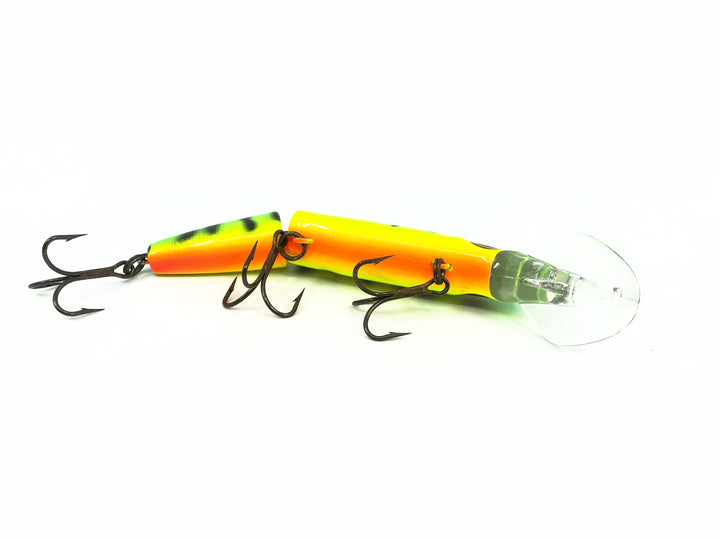 Joe Bucher Tackle Co. Buchertail Jointed Baby Depth Raider 6", Fire Tiger Color