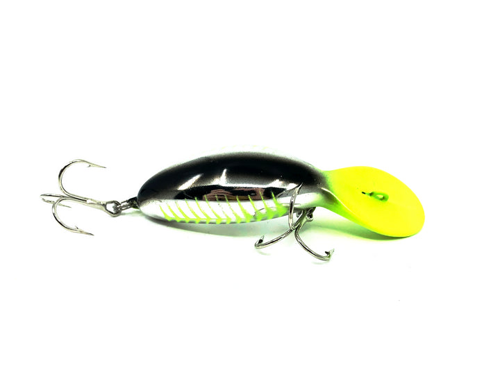 Heddon Clatter Tad, NCHB Nickle Chartreuse Black Color