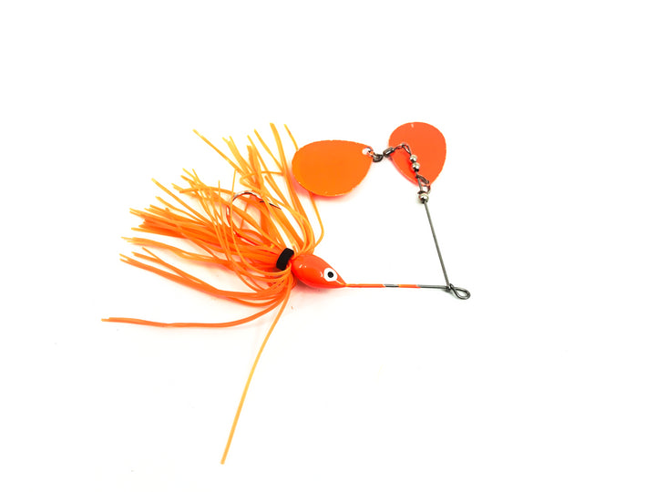 Tandem Spinner Bait Fluorescent Orange Color