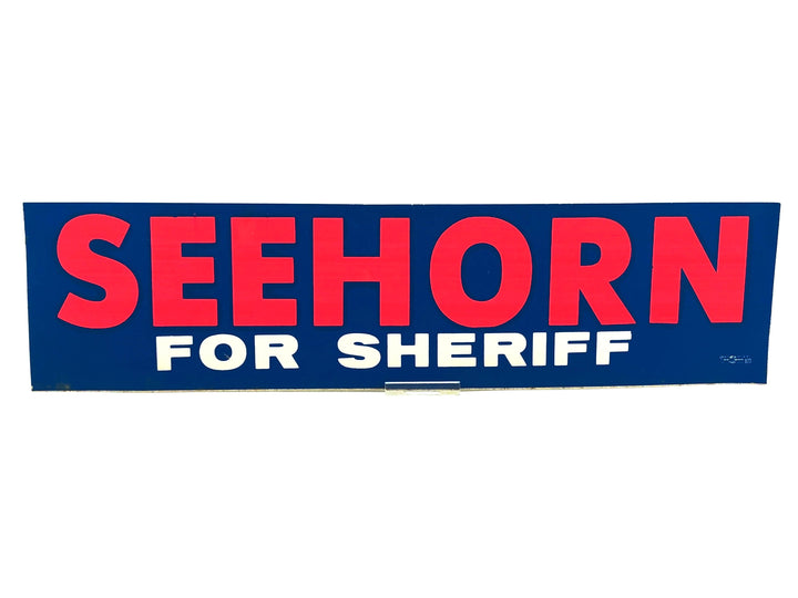 Vintage Seehorn For Sheriff Sticker