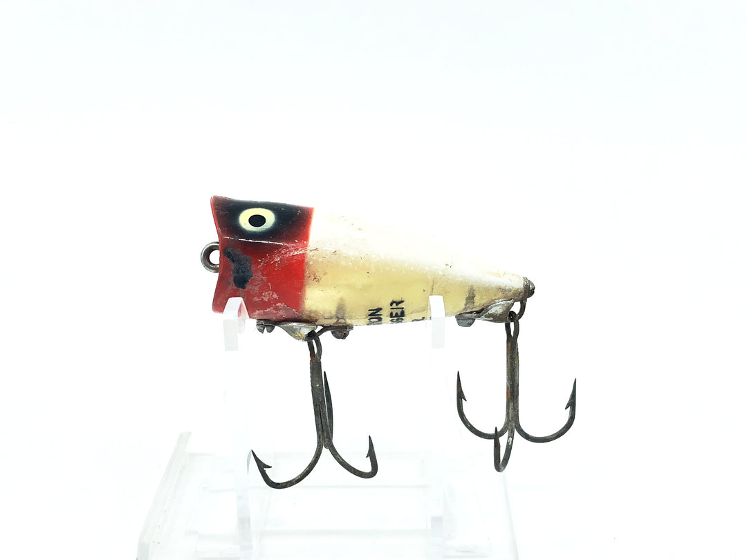 Heddon Chugger Spook Jr. 9520, RH Red Head/White Color