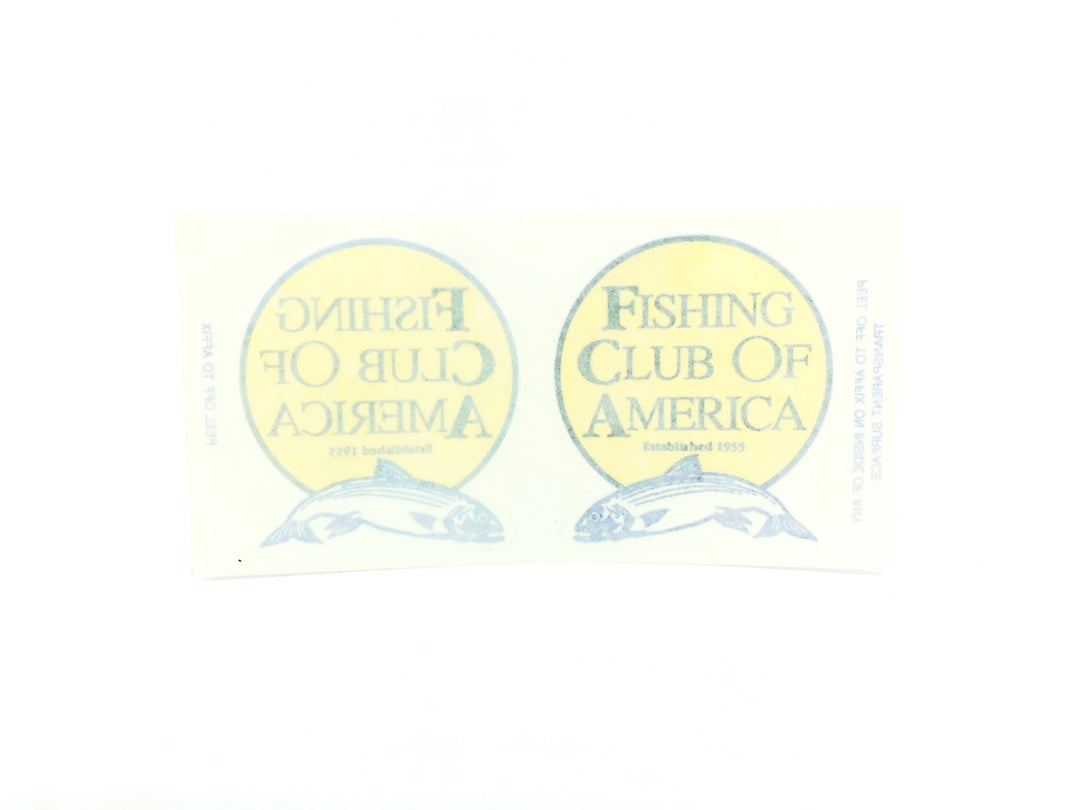 Fishing Club of America Sticker & Window Decal Combo