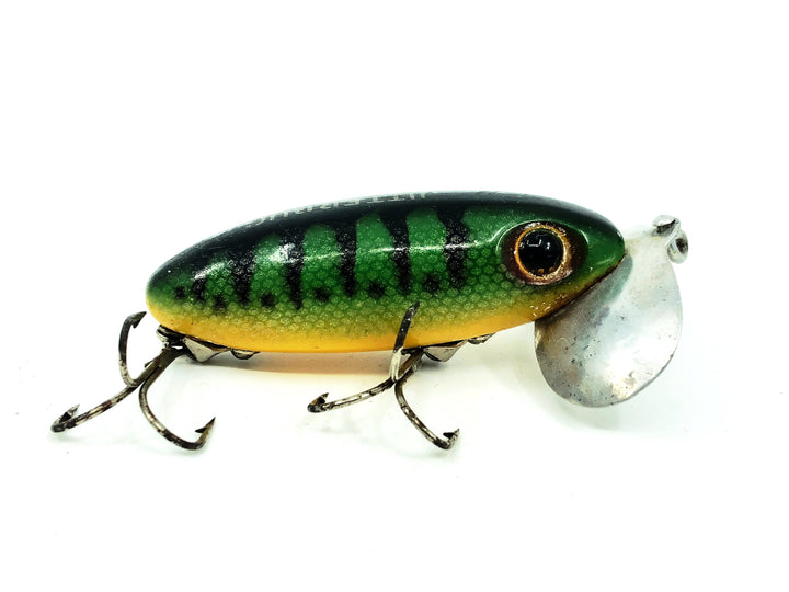 Arbogast Jitterbug 5/8oz, Perch Color, Vintage Bugged-Eyed Model