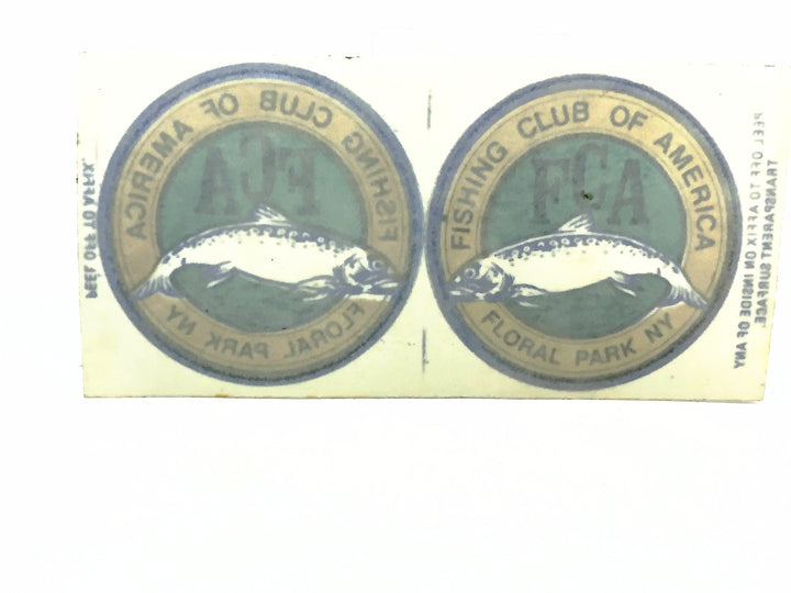 Fishing Club of America Sticker & Window Decal Combo