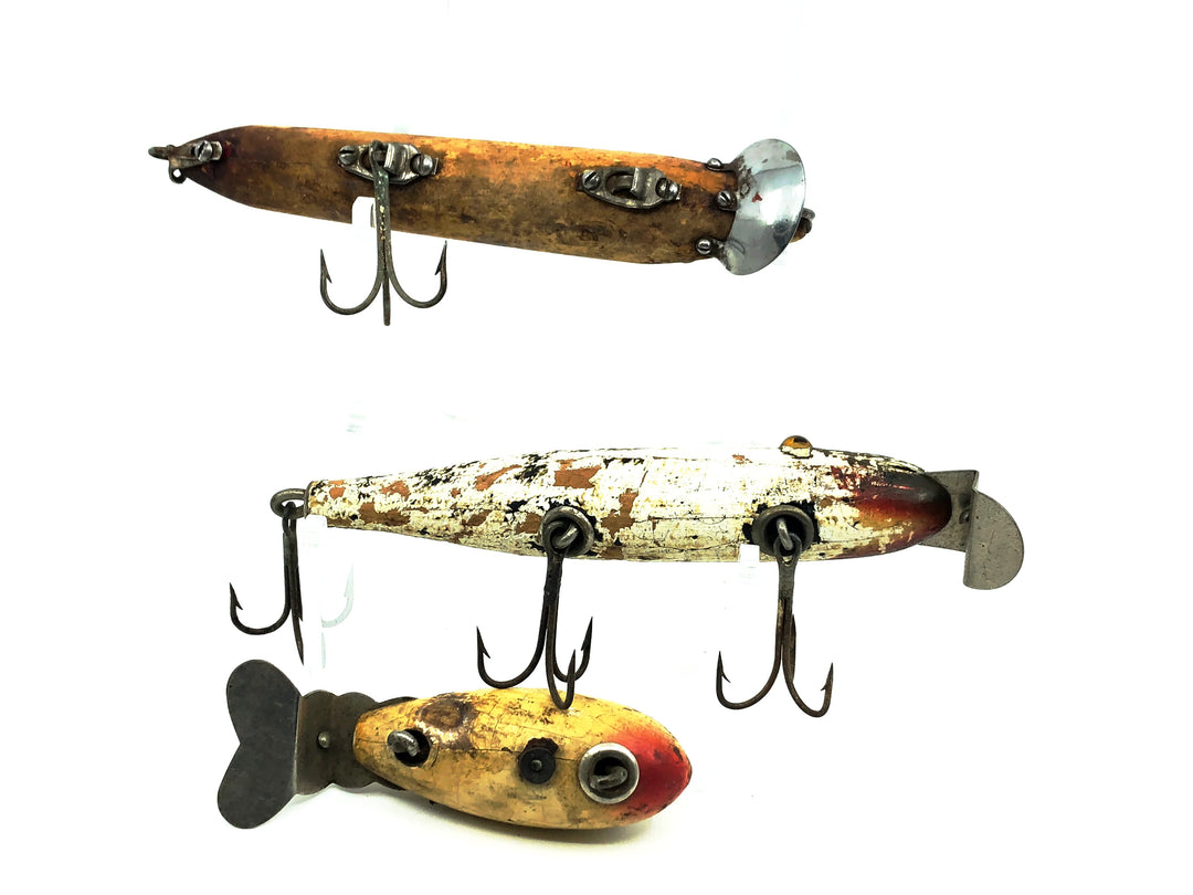 Wood Trio, Heddon Vamp/Creek Chub Pikie/Baby Crawdad-Warriors