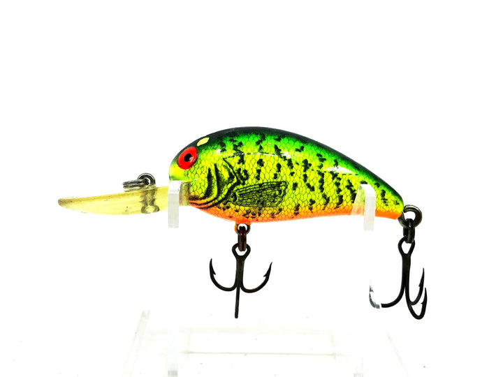 Bomber Model A 6A, XM7 Fire River Minnow/Orange Belly Color Screwtail