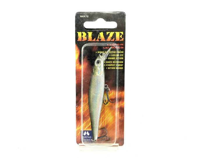 Rattlesnake Tackle Co. Blaze 3" Minnow, Silver/Black Color on Card