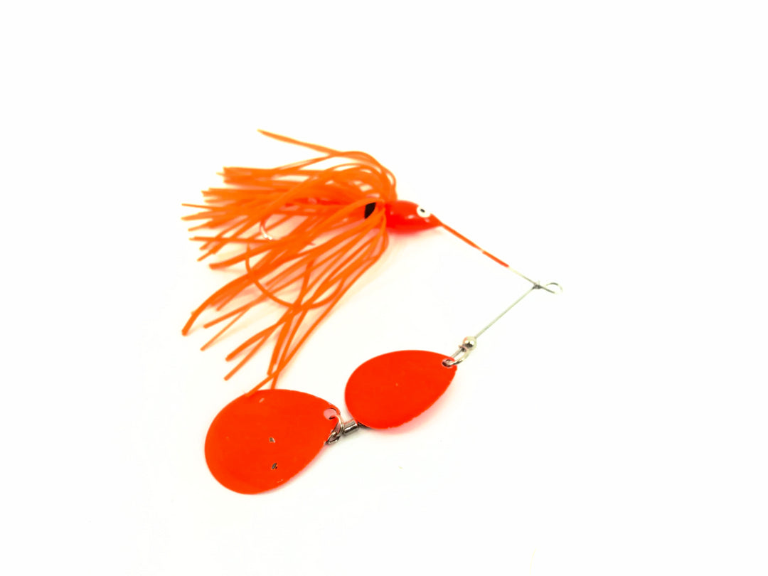 Tandem Spinner Bait Fluorescent Orange Color