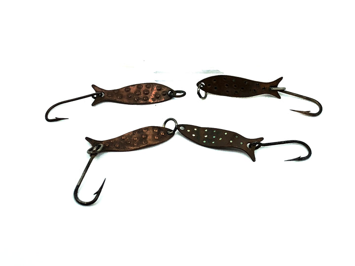 Shoff Triple Tease Four Pack, Hammered Brass Color