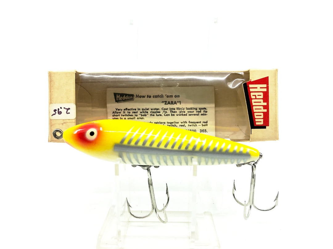 Heddon Wood Zaragossa 6500, XRY Yellow Shore Minnow Color New in Box