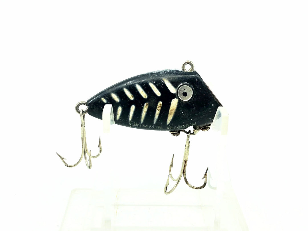 Tackle Industries Swimmin Minnow White Ribs/Black Color