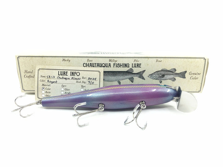 Solid Body Chautauqua 8" Minnow Shallow Diver, Regent Color