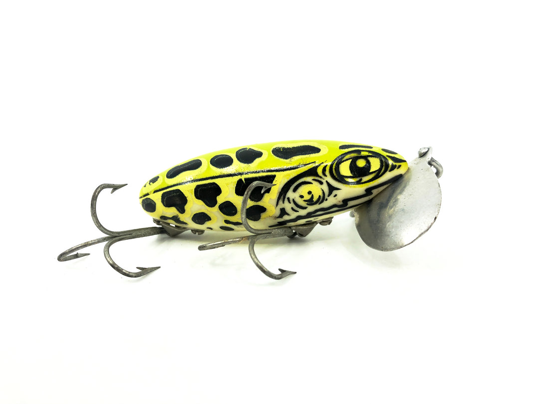 Arbogast Jitterbug 5/8oz, #206 Leopard Frog/White Belly Color, Seein's Believin Model