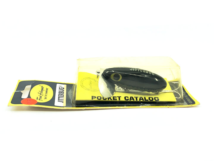 Arbogast Jitterbug 3/8oz, Black Color on Card