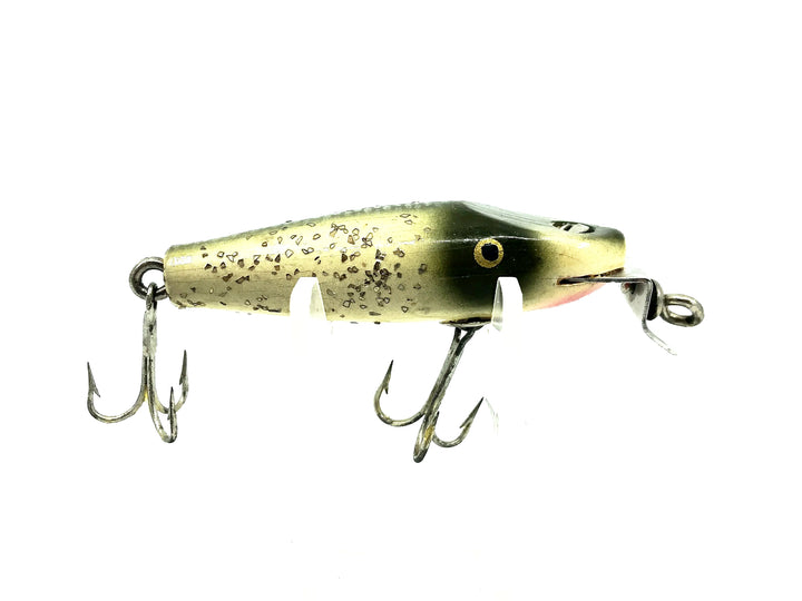 Creek Chub Wooden 9300 Spinning Pikie, Silver Flitter Color 9318