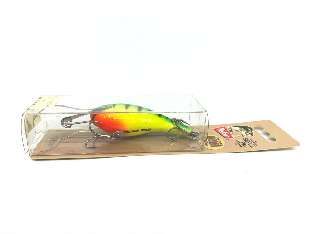 Heddon Lee Sisson Deep Dive Ticker Wood, Fire Tiger Color New on Card