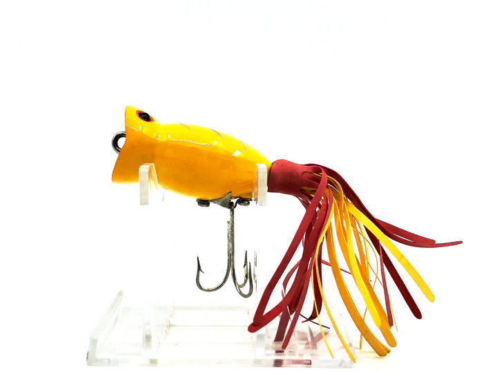 Arbogast Hula Popper, Yellow Shore Color