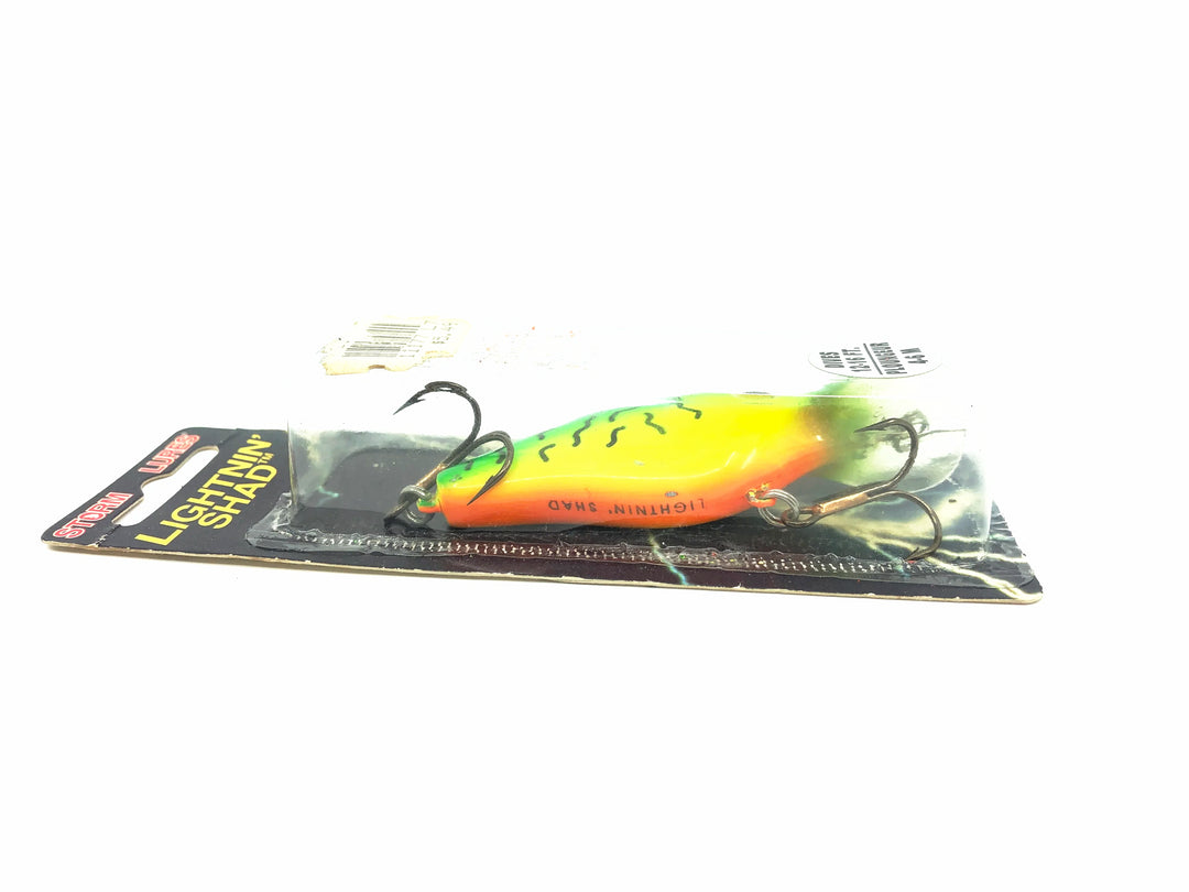 Storm Shallow Lightnin' Shad, Fire Tiger Color on Card