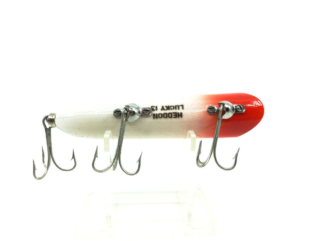 Heddon Lucky 13, RH Red Head/White Color