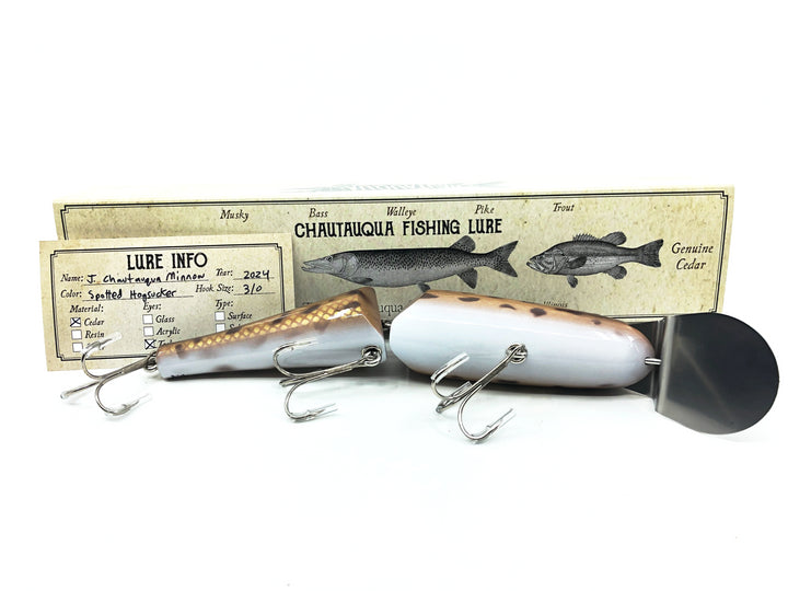 Jointed Chautauqua 8" Minnow, Spotted Hogsucker Color