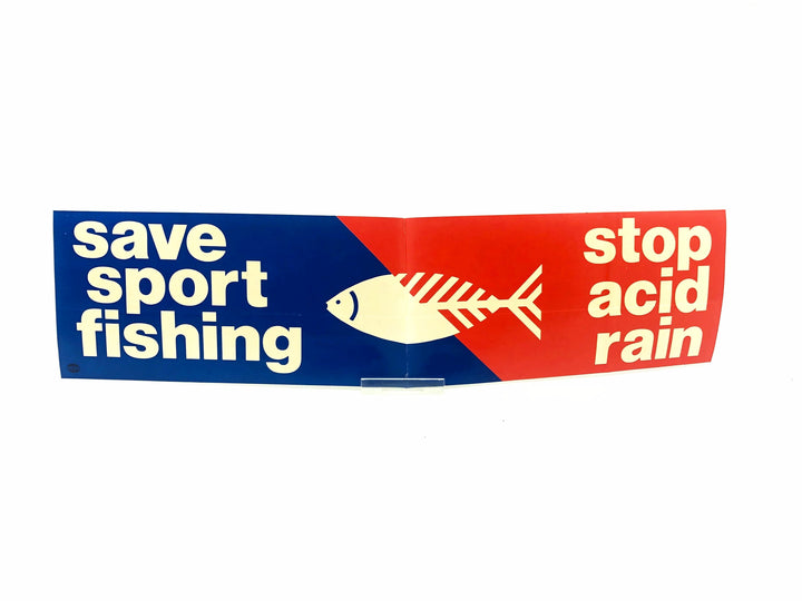 Save Sport Fishing Stop Acid Rain Decal/Sticker