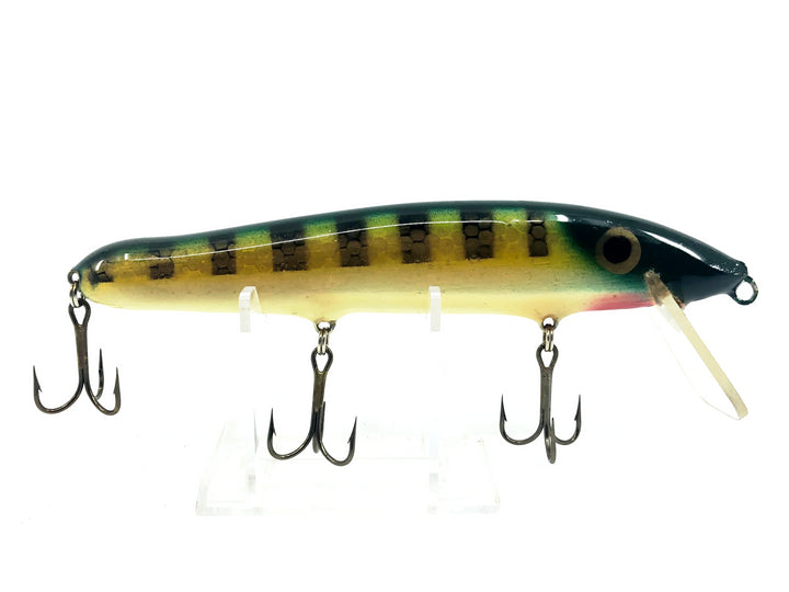 Crane 206 Musky Lure, Perch/White Belly Color