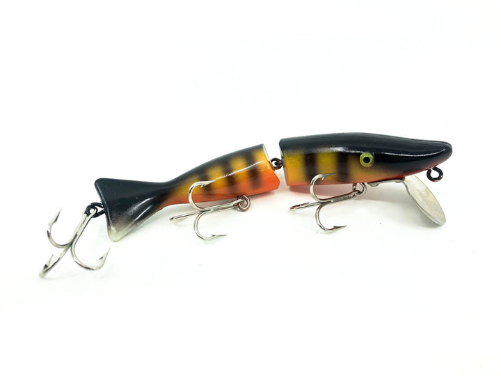 Radtke Pike Minnow, Orange/Chartreuse/Black Back & Bars Color