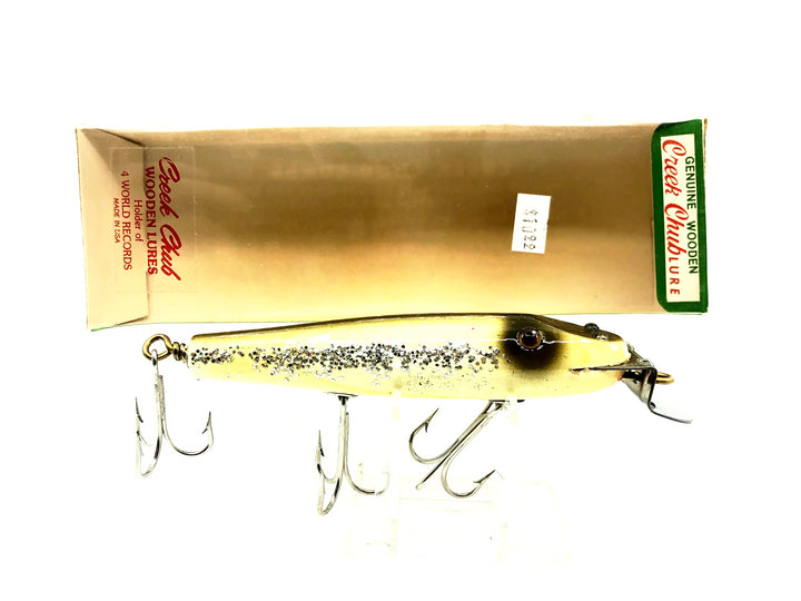 Creek Chub Snook Pikie 3400, Silver Flitter Color 3400W with Box