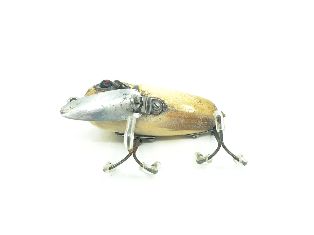 Heddon Wooden Crazy Crawler 2120 GM Grey Mouse Color, Two-Piece Hardware-Warrior!